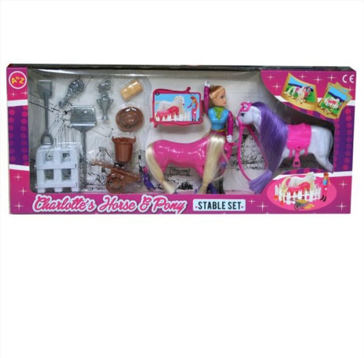 Horse & Pony Stable Set