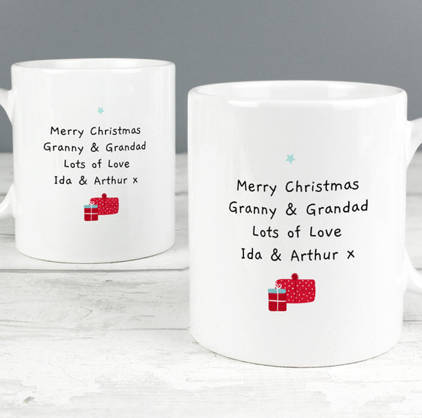 Personalised Mr & Mrs Claus Mug Set