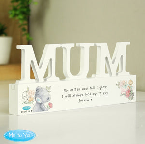 Personalised Me To You Wooden Mum Ornament