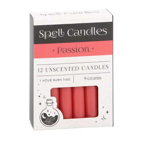 Pack Of 12 Passion Spell Candles