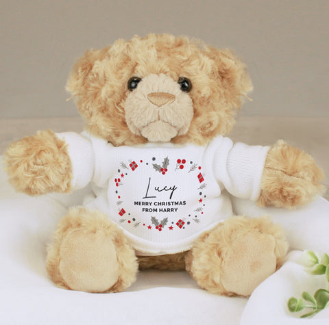 Personalised Christmas Teddy Bear