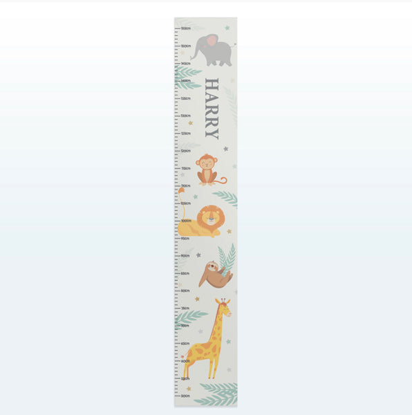 Personalised Animal Height Chart