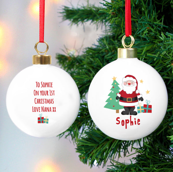 Personalised Santa Bauble