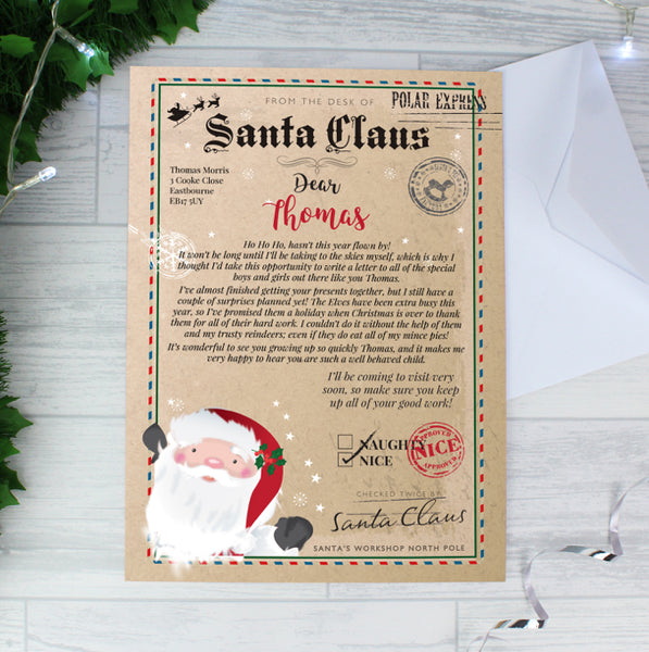 Personalised Santa Claus Letter