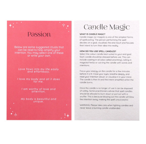 Pack Of 12 Passion Spell Candles