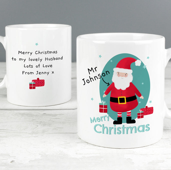 Personalised Mr Claus Christmas Mug