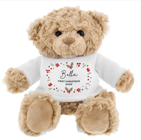 Personalised Christmas Teddy Bear