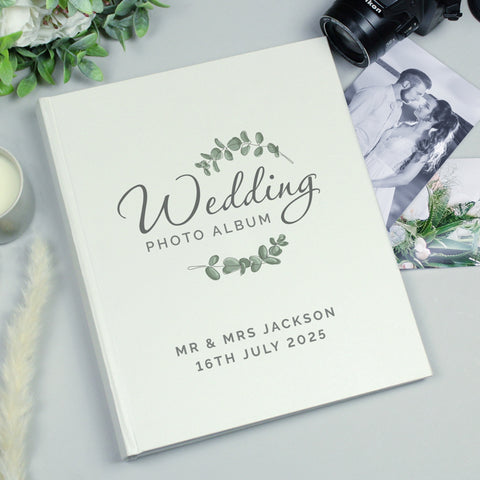 Personalised Botanical Traditional Wedding Photo Album