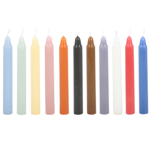 Pack Of 12 Mixed Colour Spell Candles