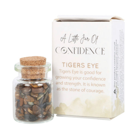 Jar Of Confidence Tigers Eye Crystal In A Matchbox