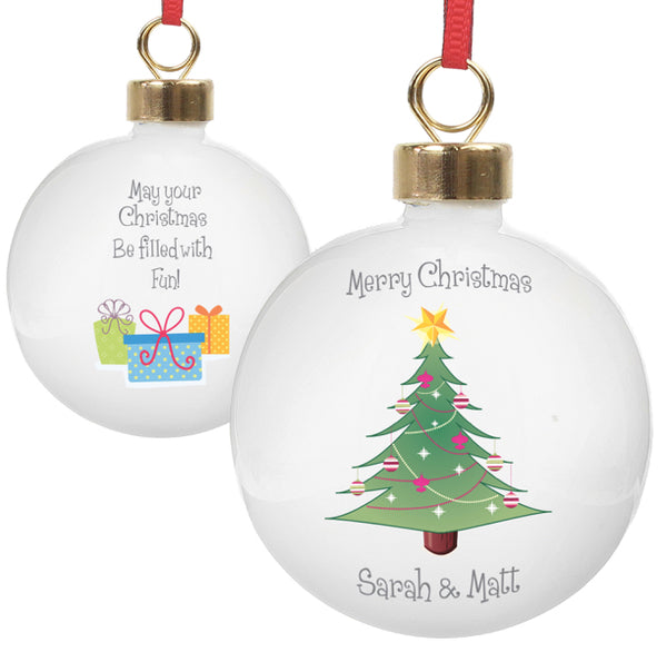 Personalised Christmas Tree Bauble