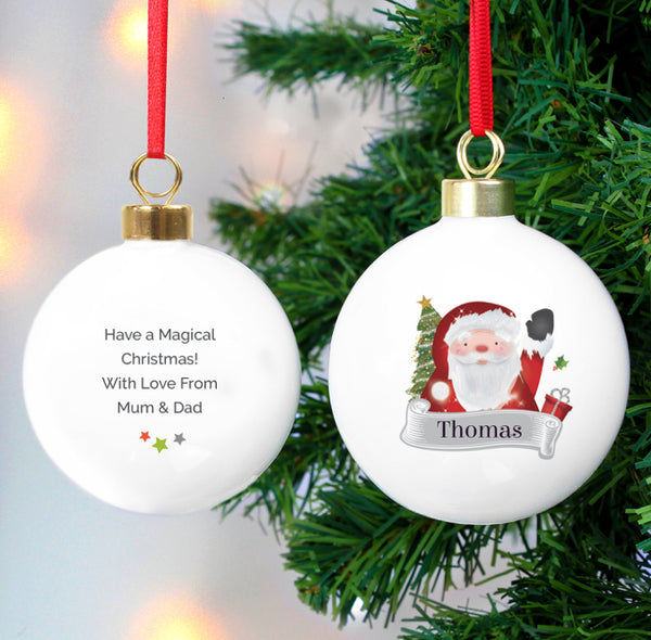 Personalised Santa Claus Bauble