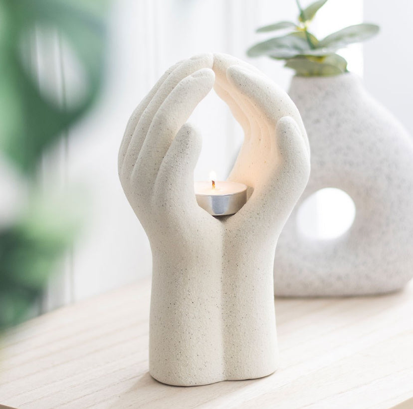 Praying Hands Tea Light Holder