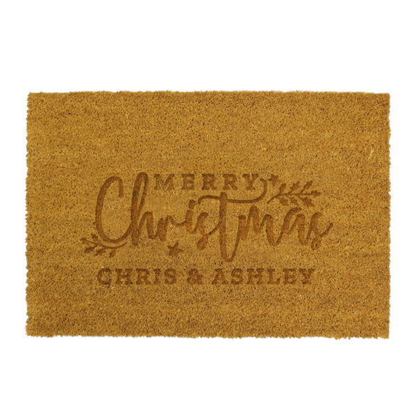 Personalised Christmas Rectangle Indoor Doormat