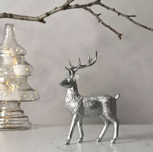 Silver Standing Reindeer