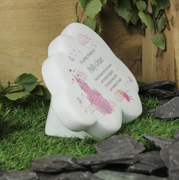 Personalised Fairy Castle Resin Memorial Cloud