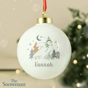 Personalised The Snowman Magical Adventure Bauble