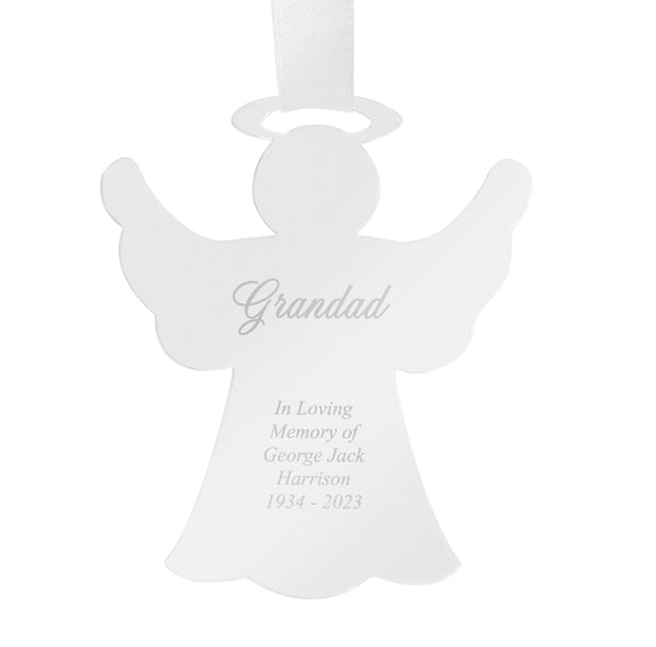 Personalised Acrylic Angel Decoration