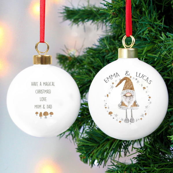 Personalised Christmas Gonk Bauble