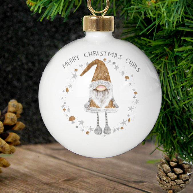 Personalised Christmas Gonk Bauble