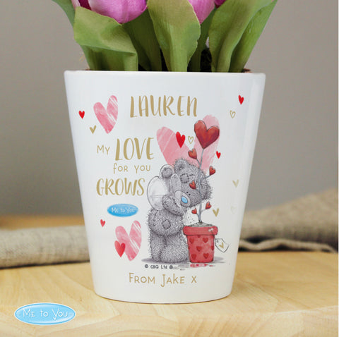 Personalised Me To You Hold You Forever Plant Pot
