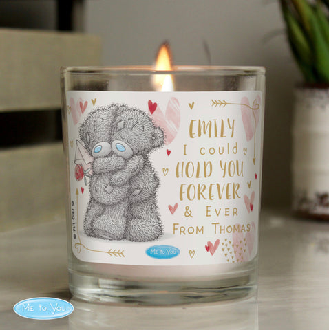 Personalised Me To You Hold You Forever Scented Jar Candle