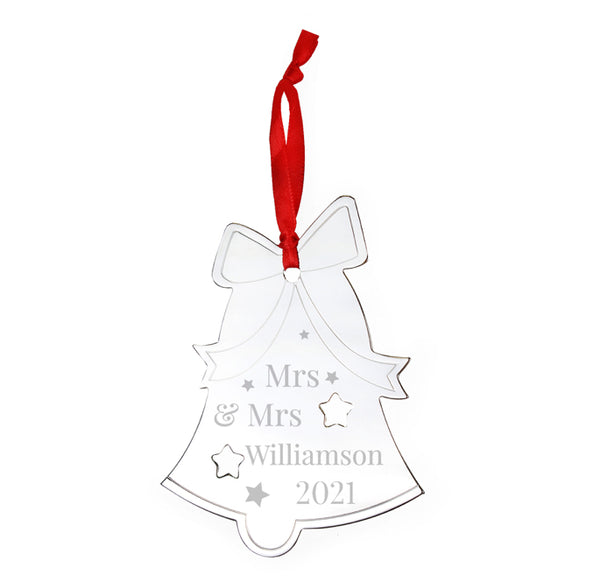 Personalised Mr & Mrs Bell Tree Decoration