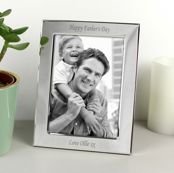 Personalised Silver Plated 6x4 Photo Frame
