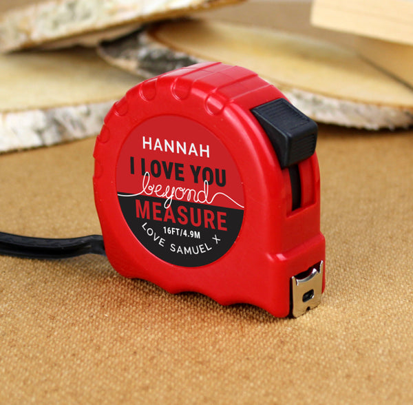 Personalised Beyond Measures Tape Measure