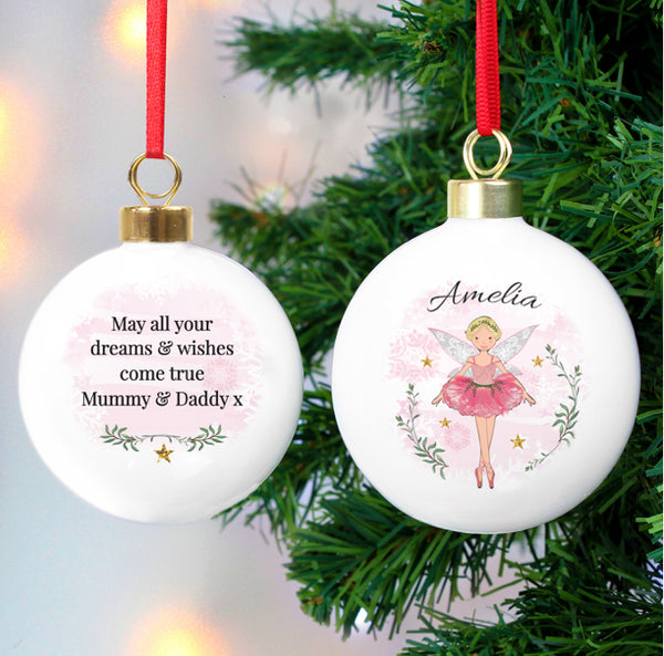 Personalised Sugar Plum Fairy Bauble