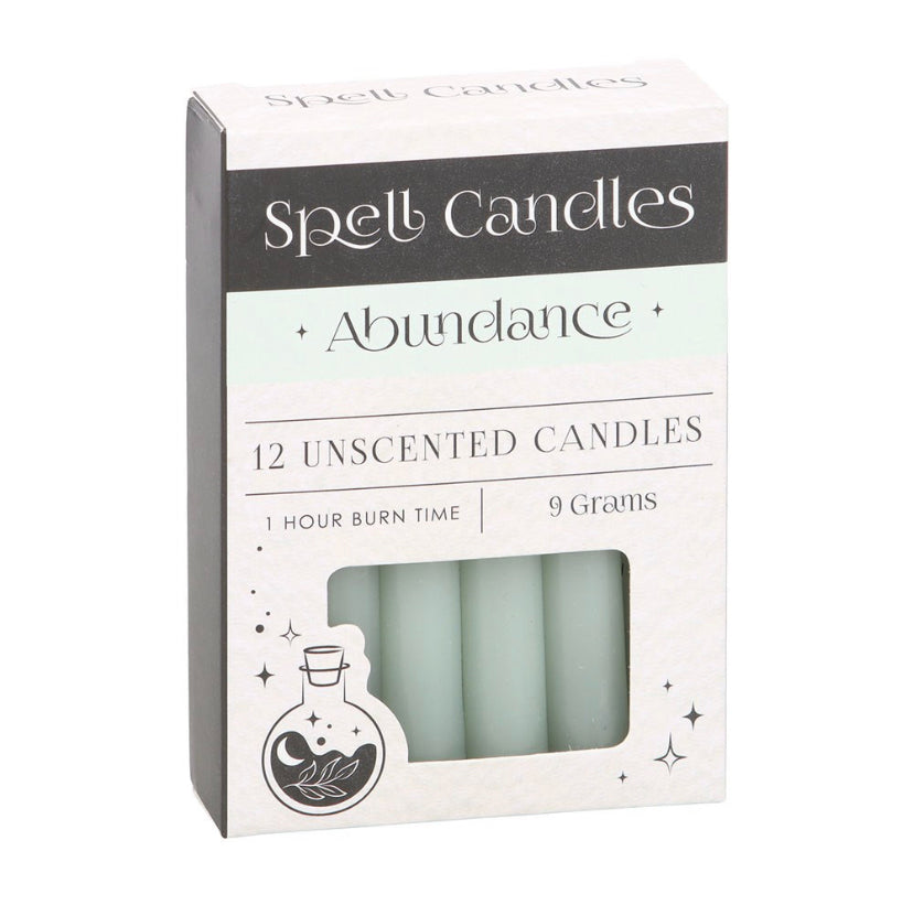 Pack Of 12 Abundance Spell Candles