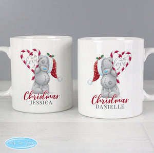 Personalised Me To You 'With Love At Christmas' Couples Mug Set