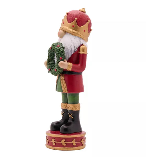 Santa Nutcracker With Wreath