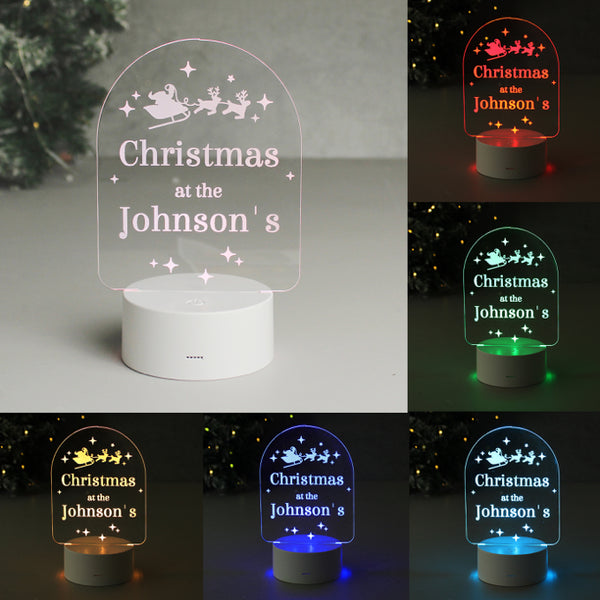 Personalised Free Text Christmas LED Light