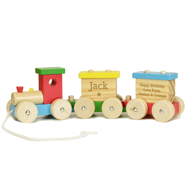 Personalised Wooden Toy Train