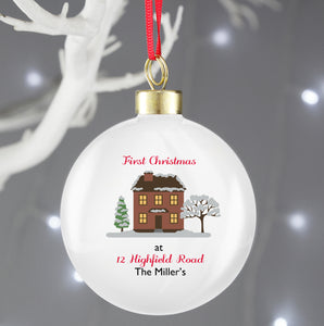 Personalised Cosy Christmas Bauble