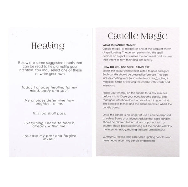 Pack Of 12 Healing Spell Candles