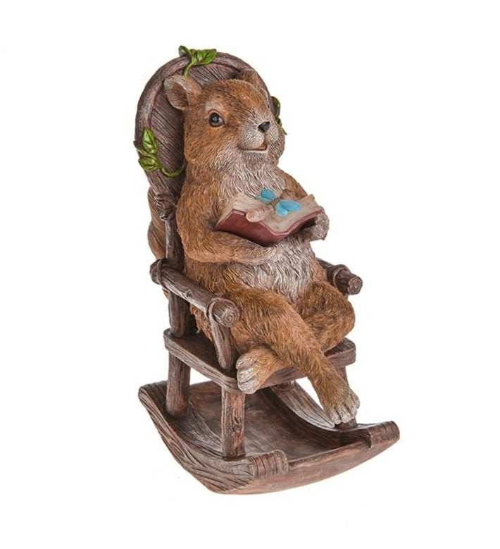 Squirrel On Rocking Chair