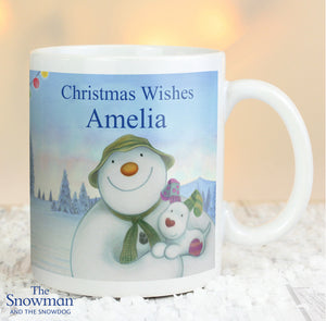 Personalised The Snowman and the Snowdog Mug