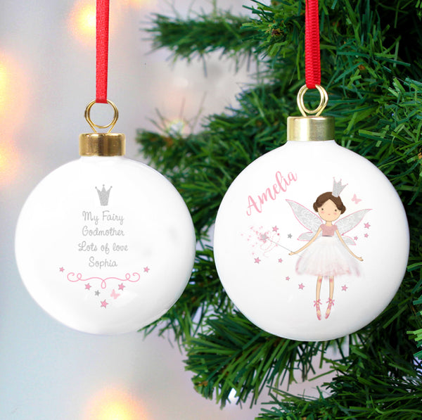 Personalised Fairy Princess Bauble