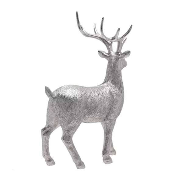 Silver Standing Reindeer