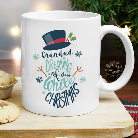 Personalised White Christmas Mug