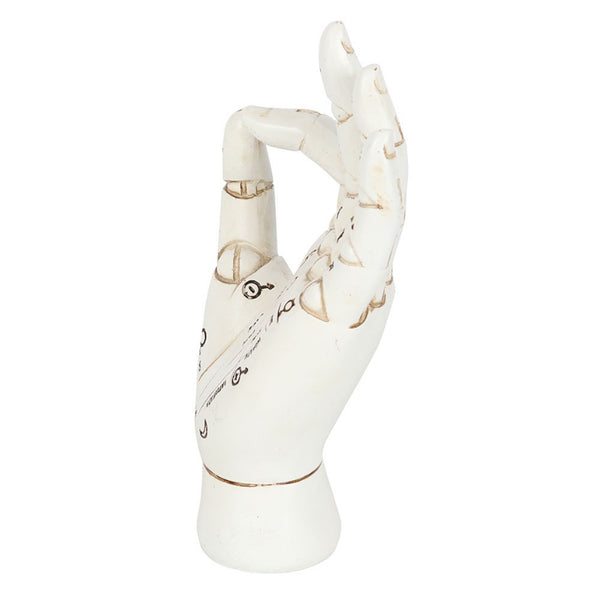 White Palmistry Hand Ornament