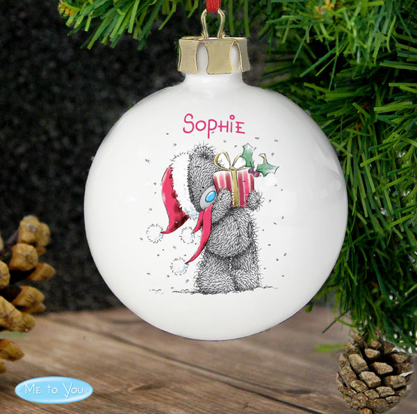 Personalised Me To You Christmas Bauble