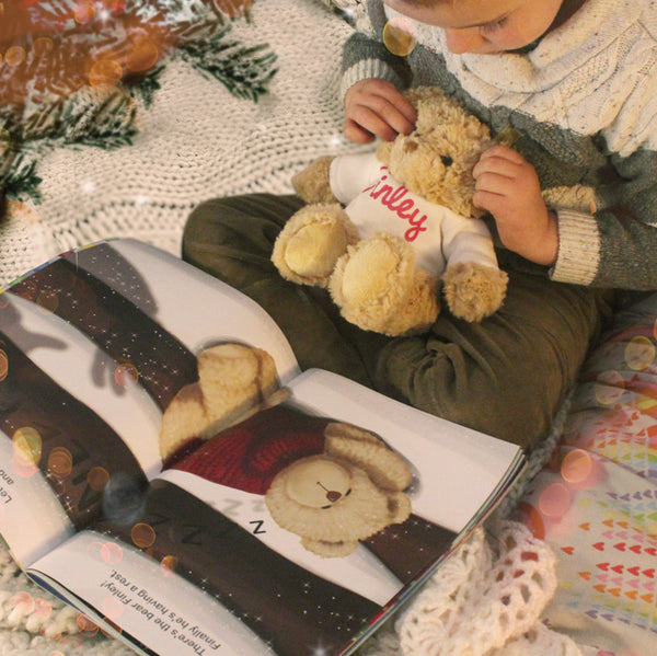 Personalised Magical Christmas Adventure Story Book and Personalised Teddy Bear