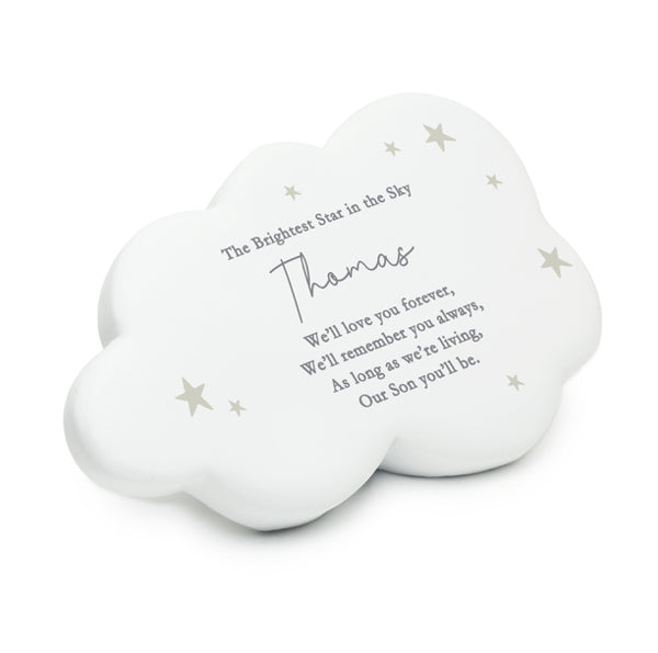 Personalised Stars Resin Memorial Cloud