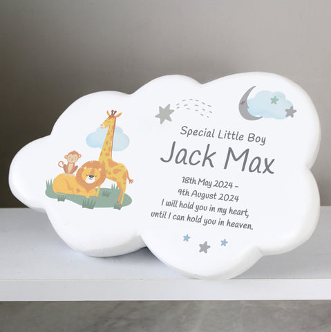 Personalised Animal Resin Memorial Cloud