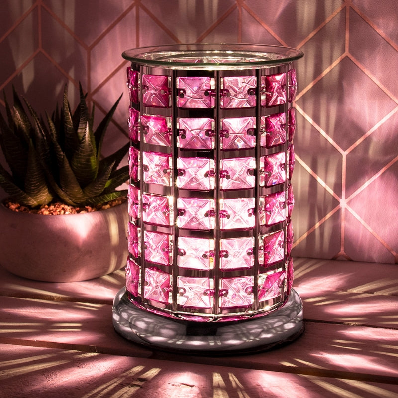 Lilac Jewelled Aroma Lamp
