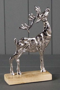 Silver Reindeer Ornament