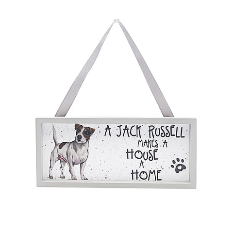 Jack Russell Hanging Dog Plaque